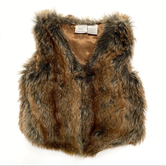Koala Kids Other - Koala Kids Brown Faux Fur Vest, 3T